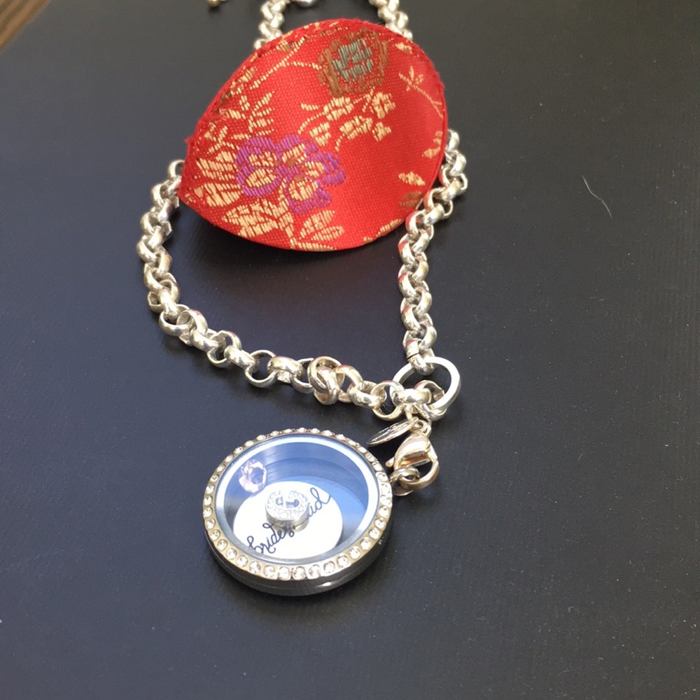 Origami OWL Bridesmaid Necklace and Box